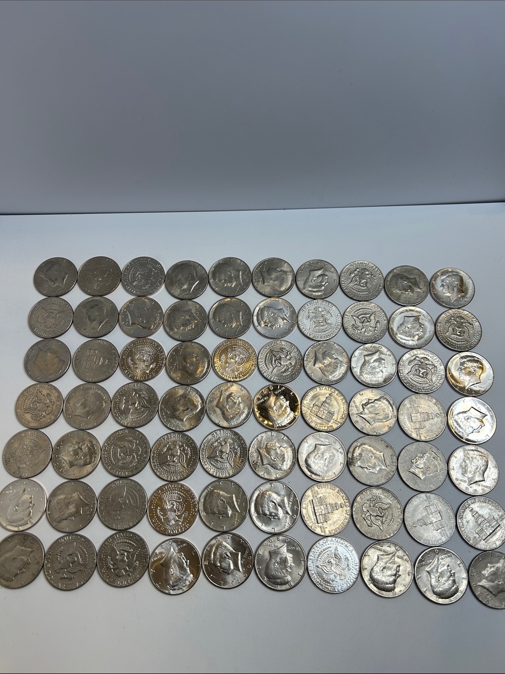 Large Estate Sale Kennedy Half Dollars Coin Lot Face Value $35 Coin Collection